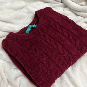 Burgundy sweater small size